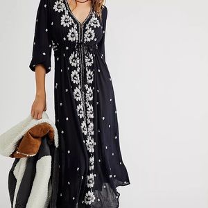 Free people midi floral dress